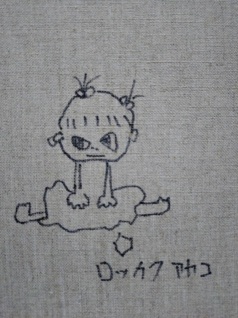 F6号】ロッカクアヤコ 手描き作品/表裏サイン・裏描き有/油彩/アクリル
