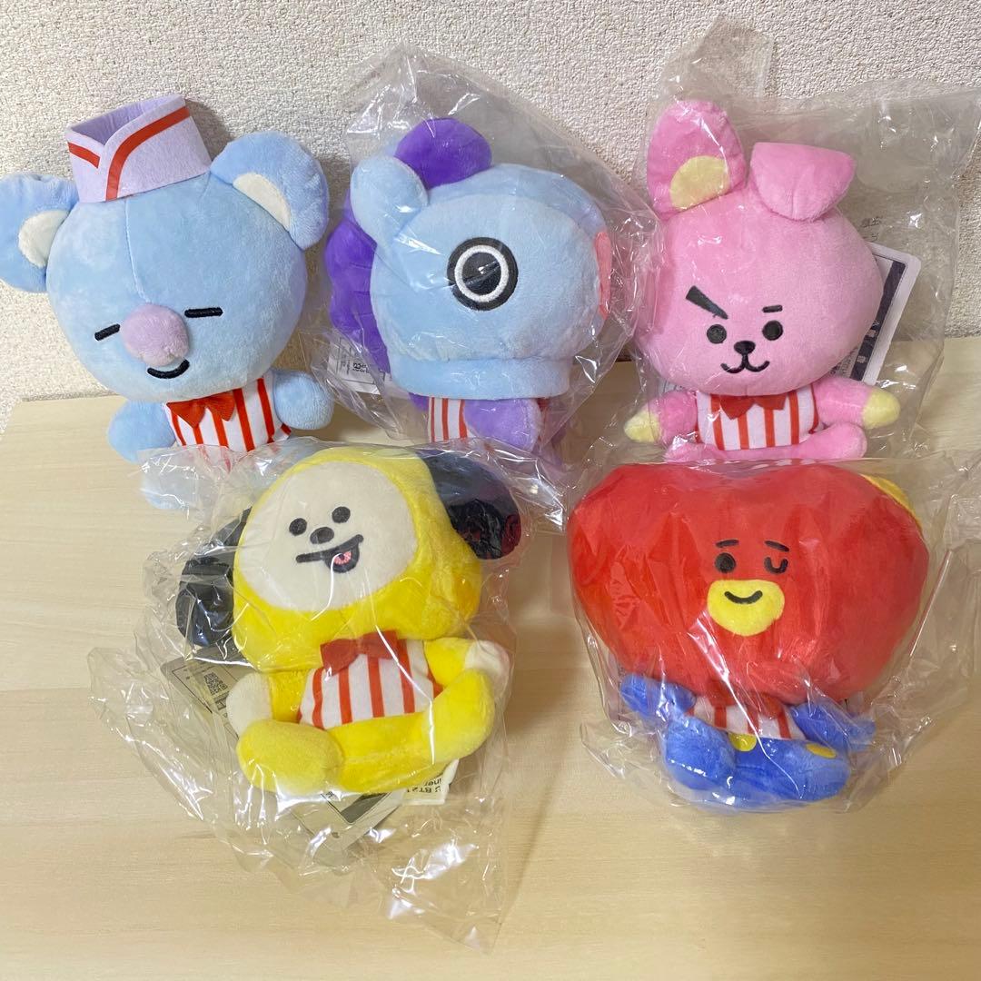未開封 5体セット BT21 一番くじ Diner ぬいぐるみ BTS - メルカリ