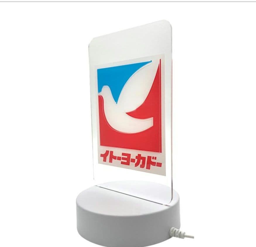 イトーヨーカドー 光る ハトロゴ スタンド ネオン 看板 風 ハト柄