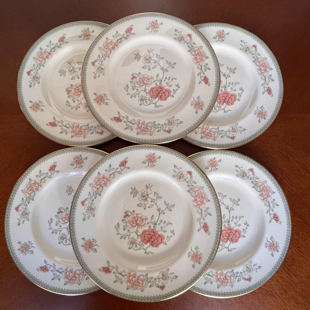 【美品】ミントン★ジャスミン★シノワズリ　ディナー皿　6枚 MINTON - 【英国ビンテージ】ミントン☆ジャスミン☆シノワズリ