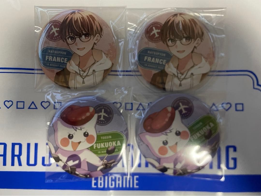 なつぴょん とっしん アルジャン PUS 羽田空港 缶バッジ - メルカリ
