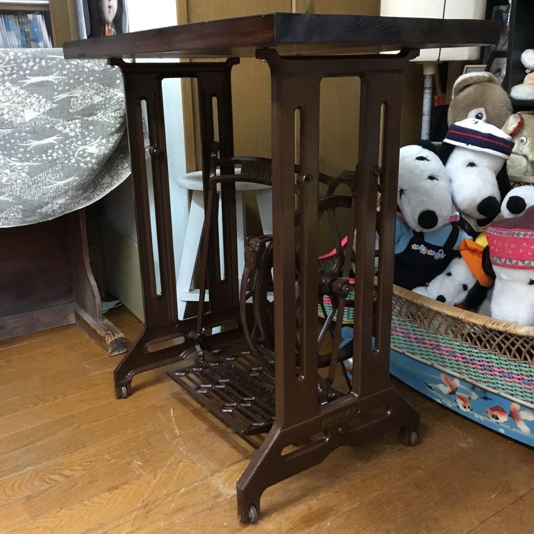 あやこ様専用※アンティーク※BROTHER 足踏みミシン脚のテーブル