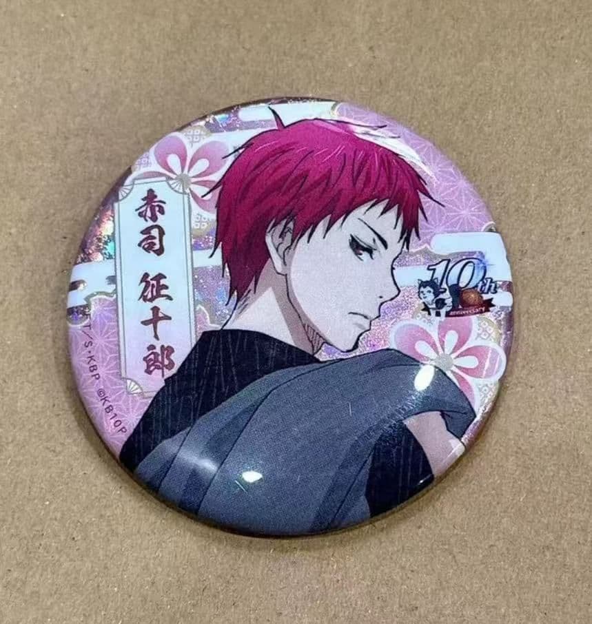 黒子のバスケ 10周年赤司征十郎 ホログラム スペシャルくじ梅田展 缶バッジ
