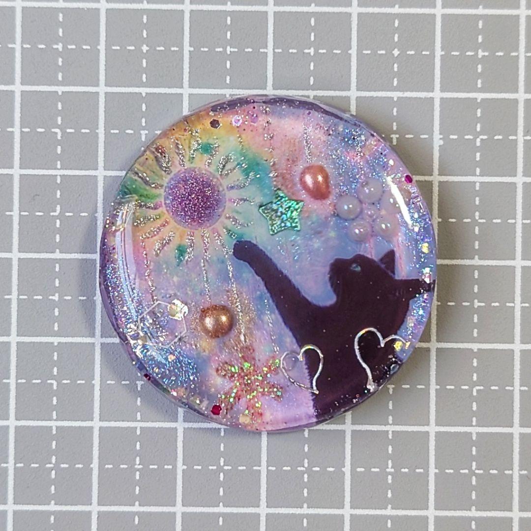 レジン 猫 ヘアゴム ブローチ ポニーフック No.507 - メルカリ