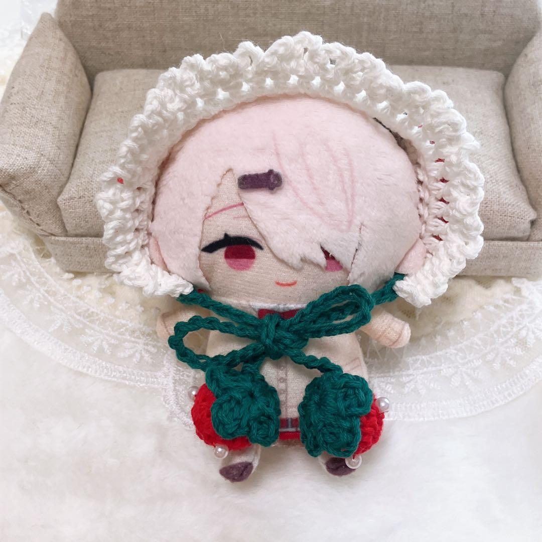 10㎝ ちびぐるみ にしぱぺ ぬい服 着ぐるみ 苺ボンネット 赤 モチーフ