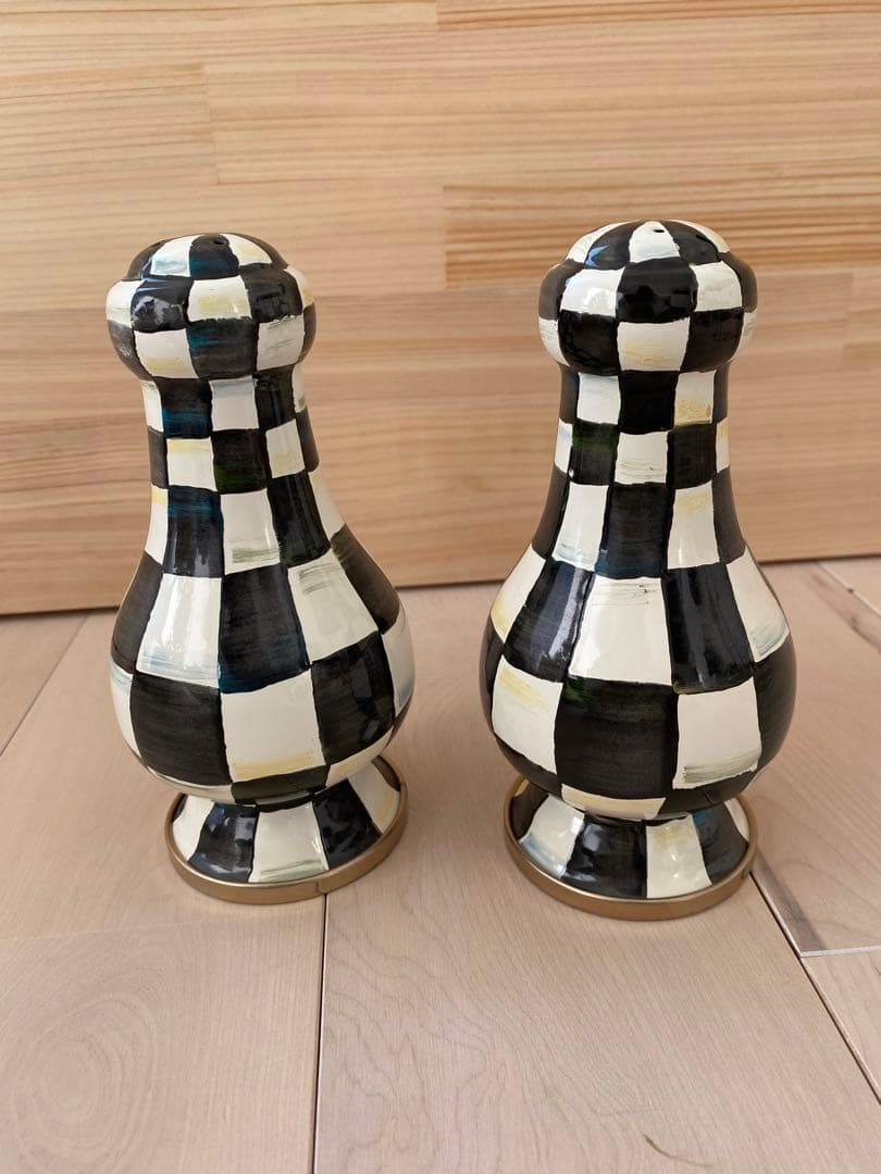 MACKENZiEマッケンジーチャイルズ エナメル ラージ 塩コショウ入れ MACKENZiE-CHiLDS ・MACKENZiE マッケンジーチャイルズ エナメル 花柄