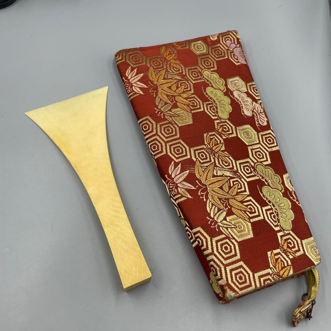 239ヴィンテージ 天然素材 三味線バチ 重さ約118g