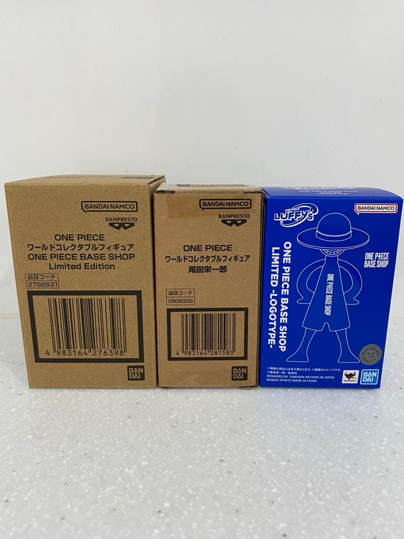 ワンピースベースショップ ワーコレ2種&ルフィズ 尾田栄一郎 ルフィ