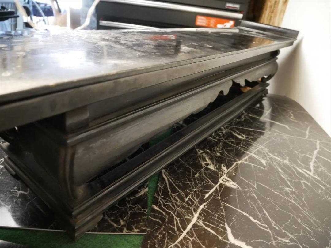 限定値下 収集品 歴史ある寺院の整理品 木製本金箔 幅115㎝ 西用 3327
