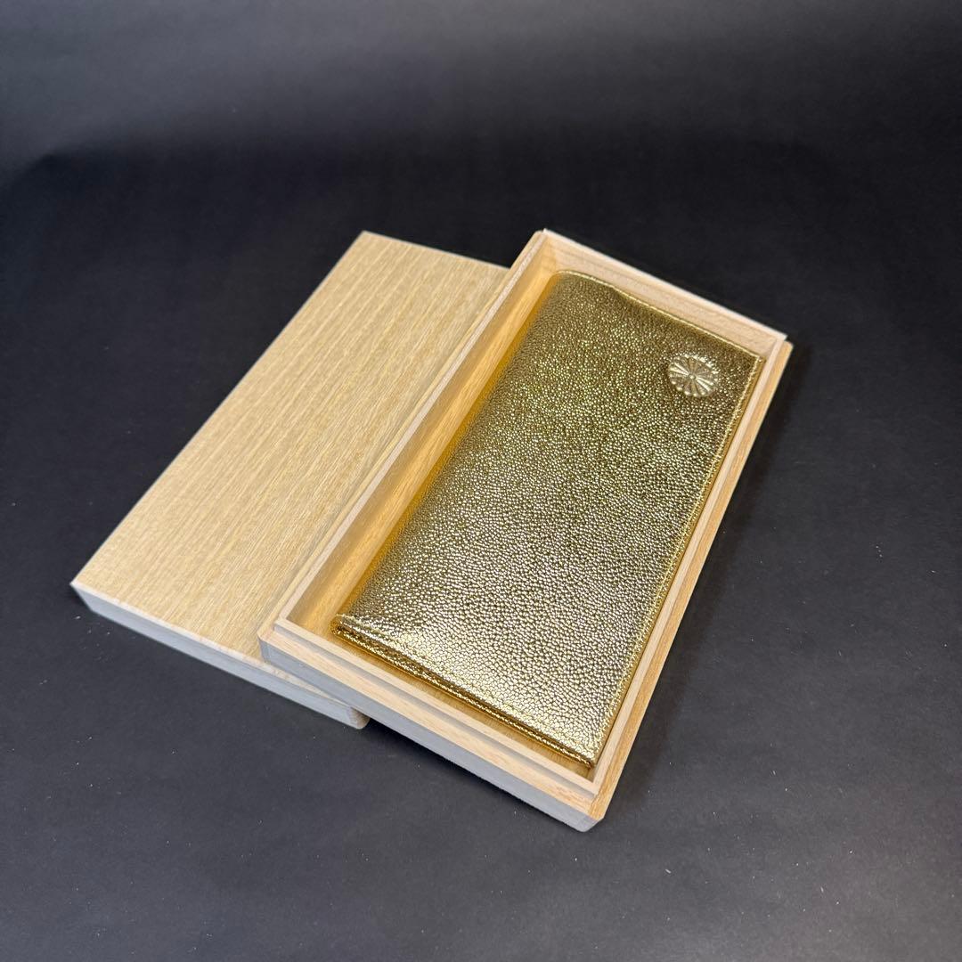 メ*モ様 超貴重！皇居 長財布 ゴールド 金 小銭入れ ミラー 小物入 4点