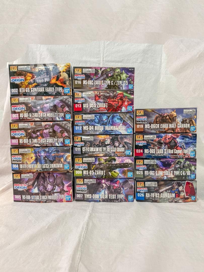HG ガンプラGUNDAM THE ORIGINシリーズ 15体セット - メルカリ