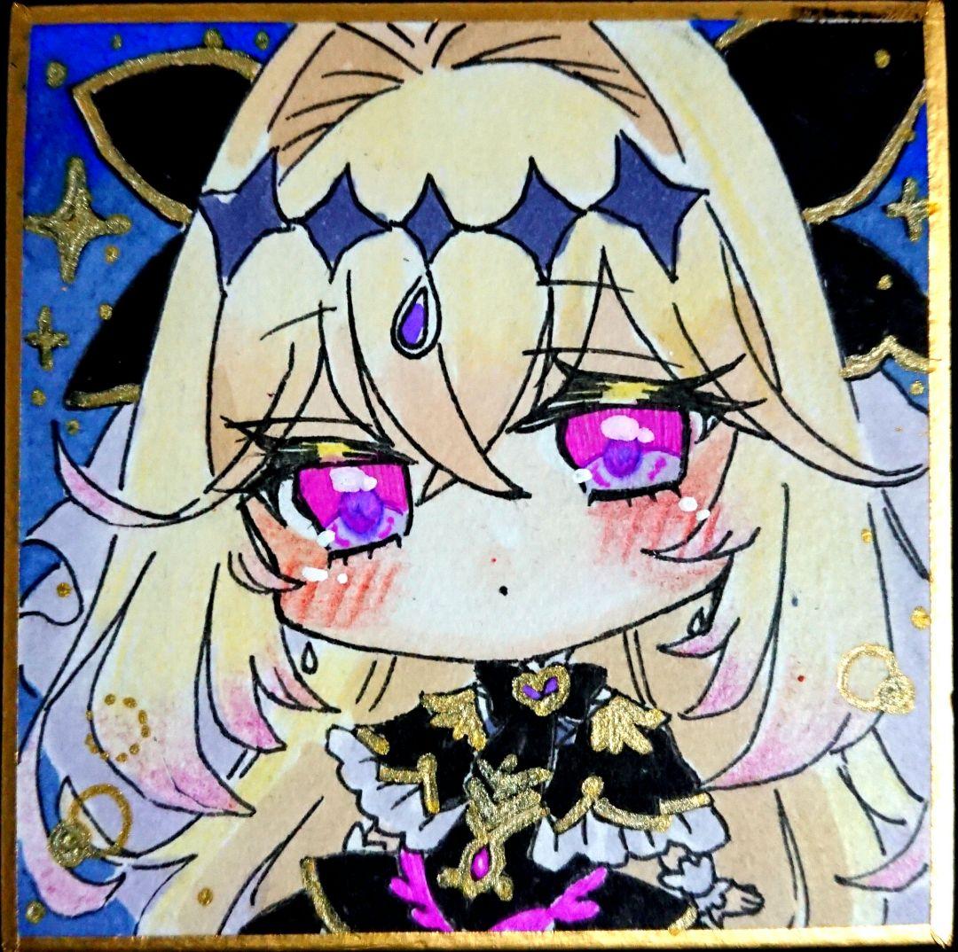 ファンアート キュアアルカナ・シャドウ 名探偵プリキュア 手描き