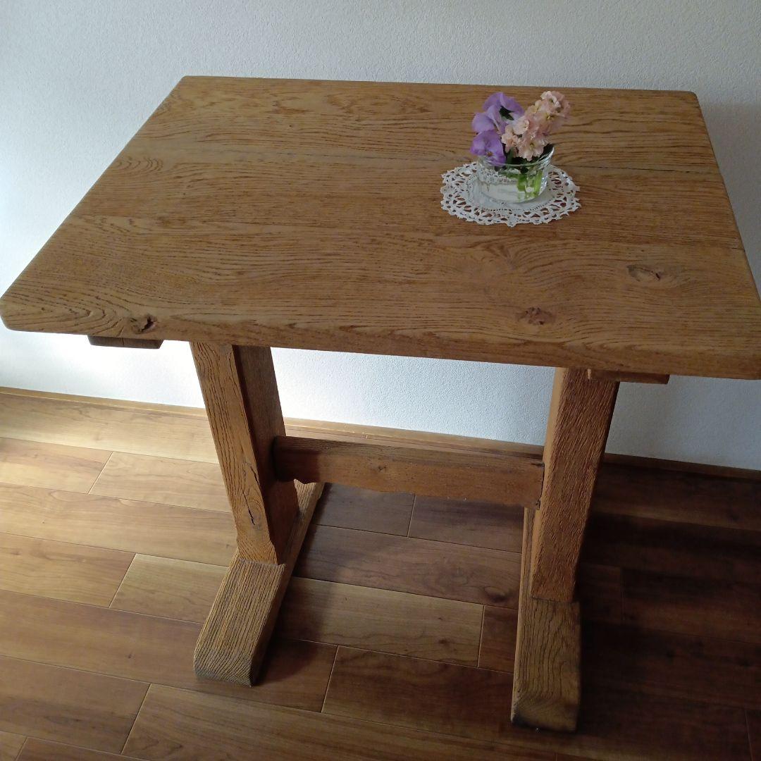 ヴィンテージテーブル ユアサプライムス.com｜折れ脚 テーブル 105x55cm 八角形天板