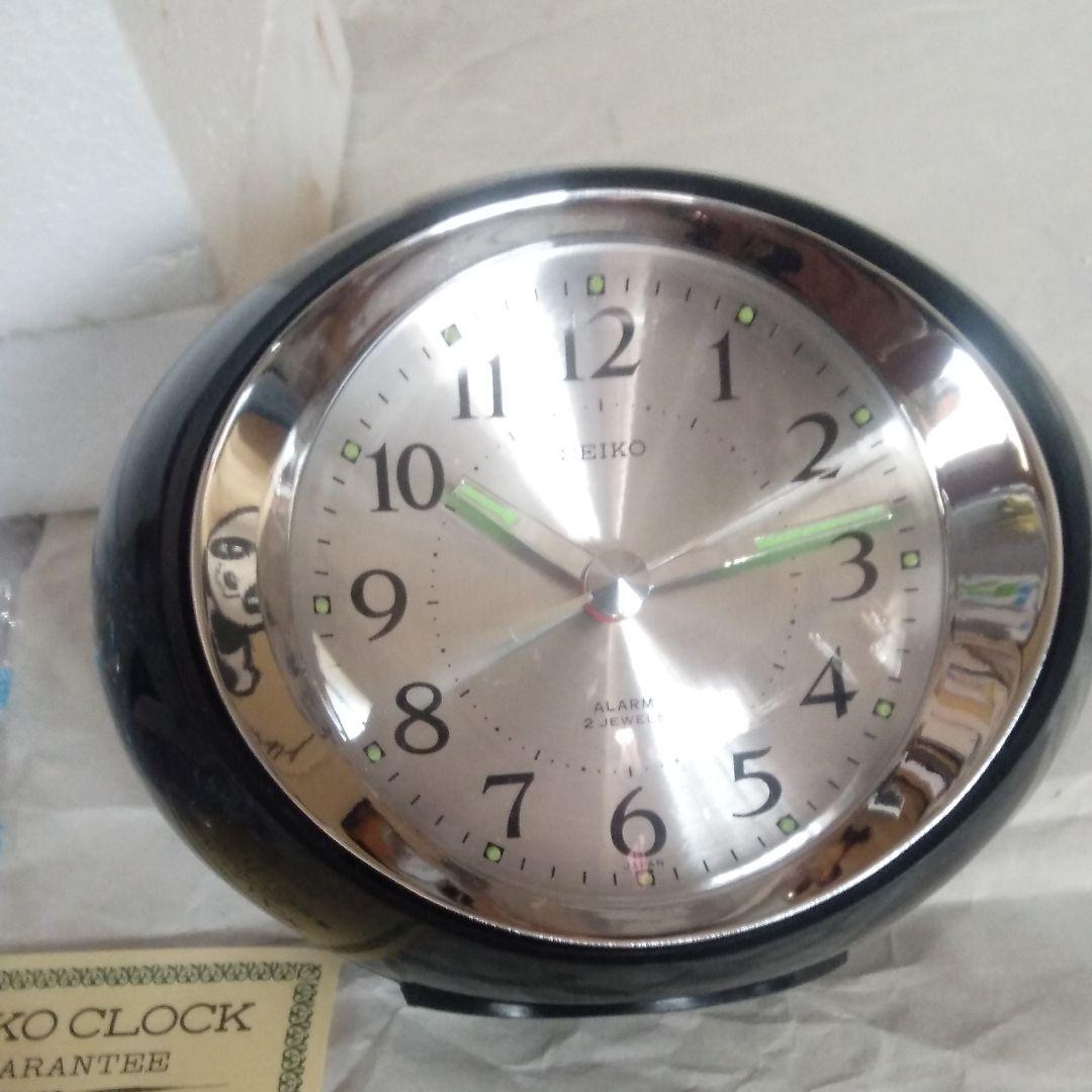 SEIKIO・ゼンマイ目覚まし時計・未使用・日本製。 国産の古いレトロな目覚まし時計 SEIKO 置き時計 ゼンマイ式 CORONA