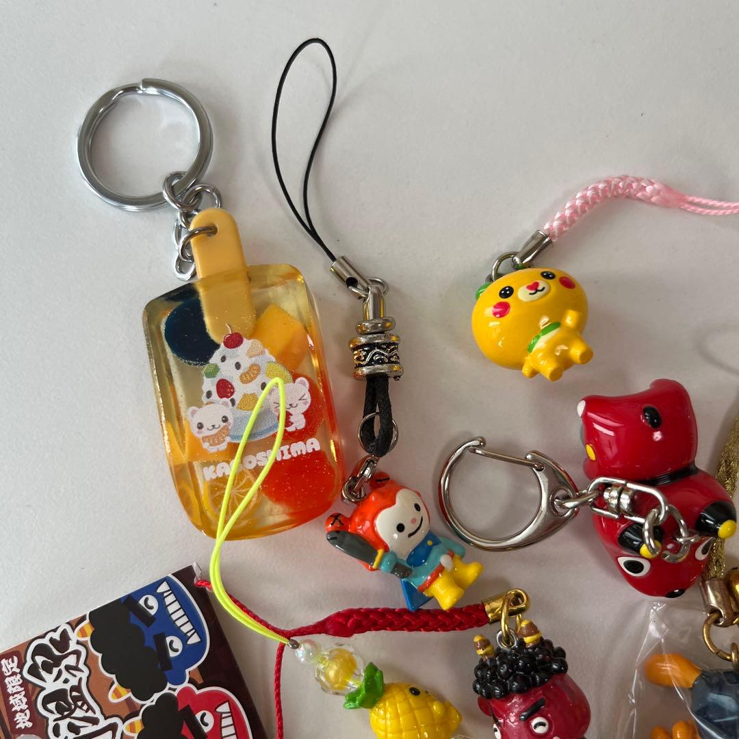 ご当地 ストラップ 根付け キーホルダー キーチェーン お土産 おまとめ