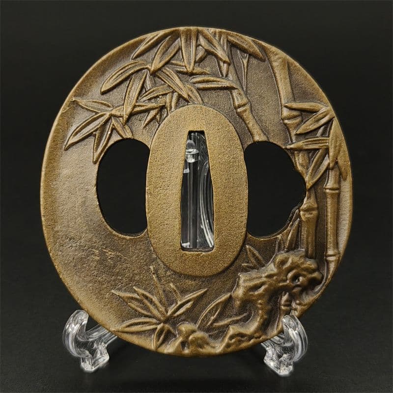 GK178 刀鍔 竹の図 合金製 現代品 鍔 刀鐔 刀剣美術 日本刀装具 - メルカリ