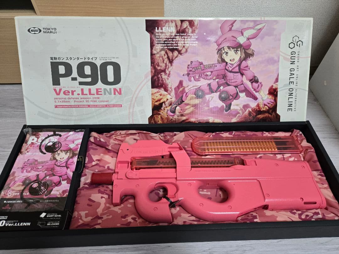 P90 Ver. LLENN 電動ガン　ggo ガンゲイルオンライン ガンゲイル・オンライン』P-90+ Ver.LLENNが電動ガンプラス仕様で登場