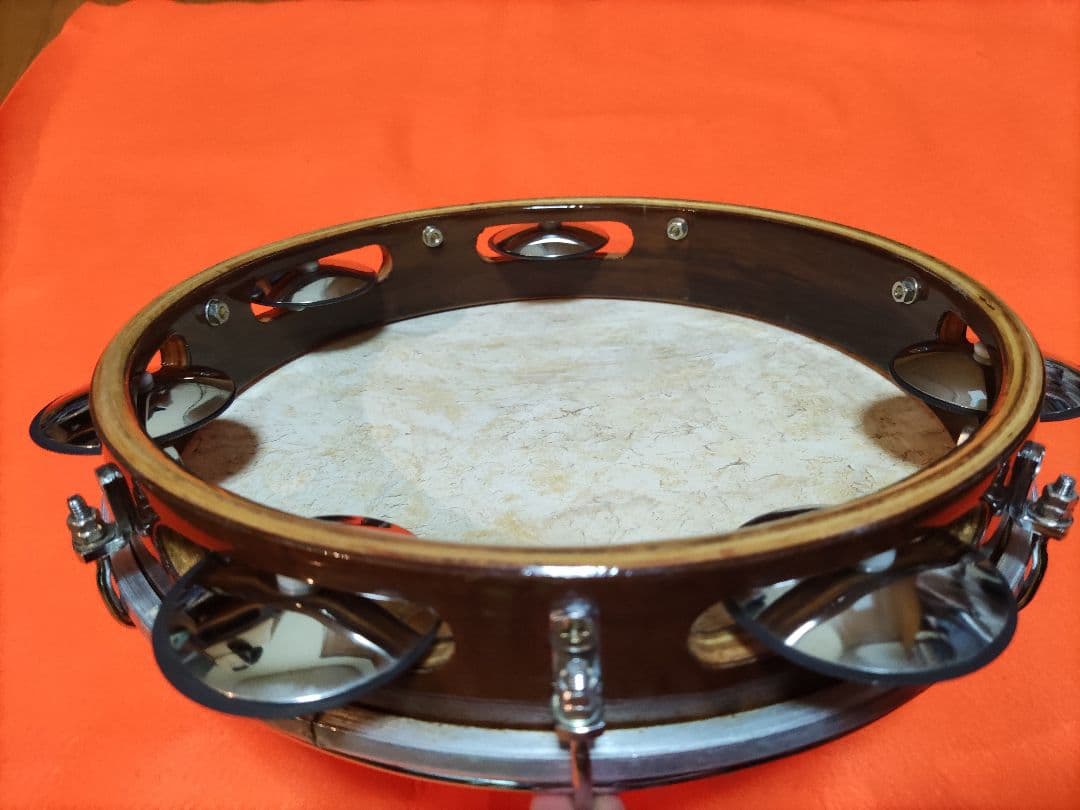 ☆Bauer PERCUSSIONパンデイロ 本皮 10インチ スペーサー入り☆