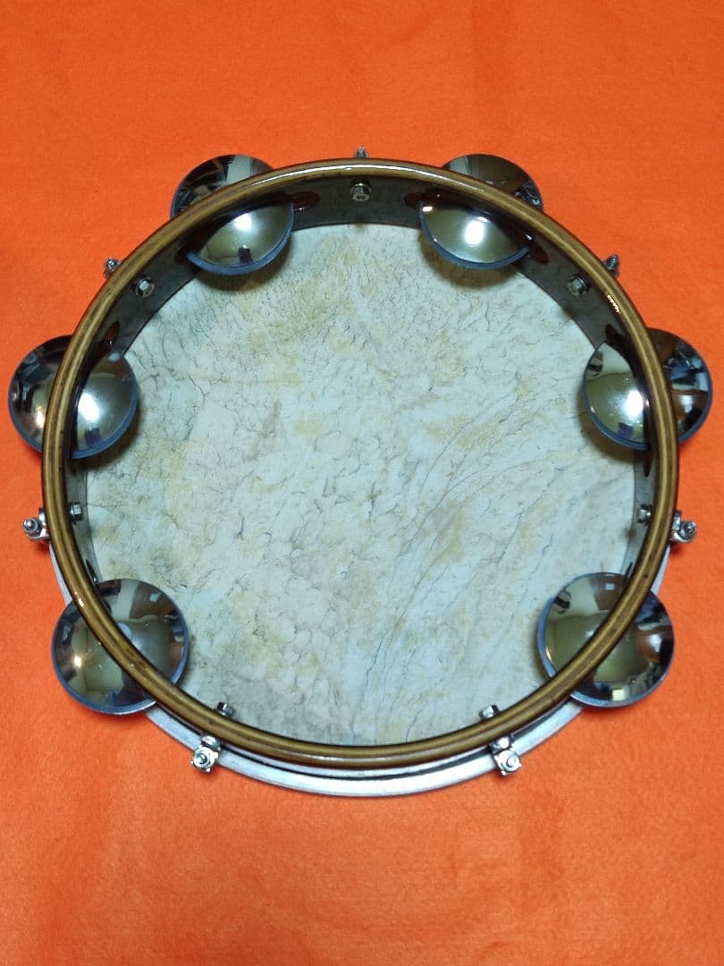 ☆Bauer PERCUSSIONパンデイロ 本皮 10インチ スペーサー入り☆