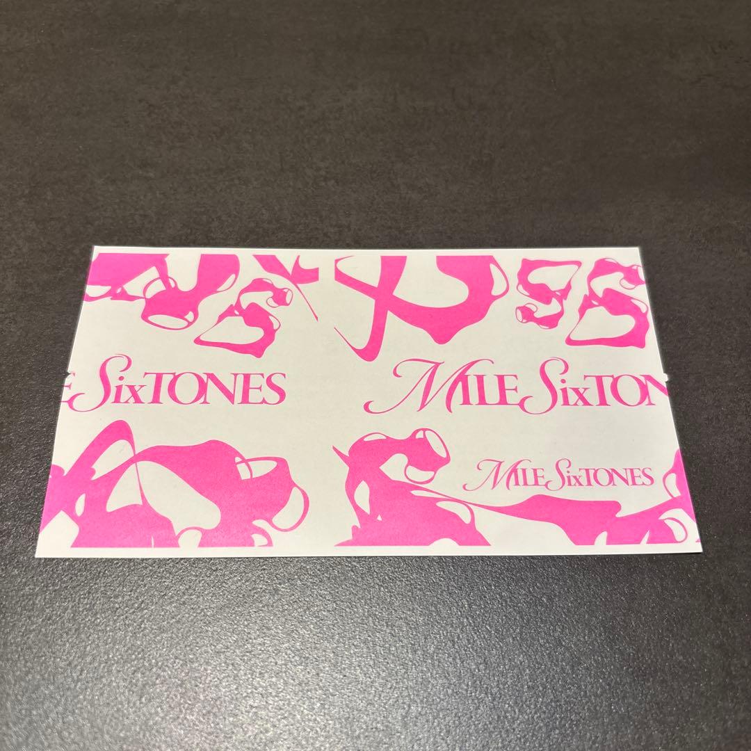 即日発送】MILESixTONES 半券 ピンク 千葉 SixTONES - メルカリ