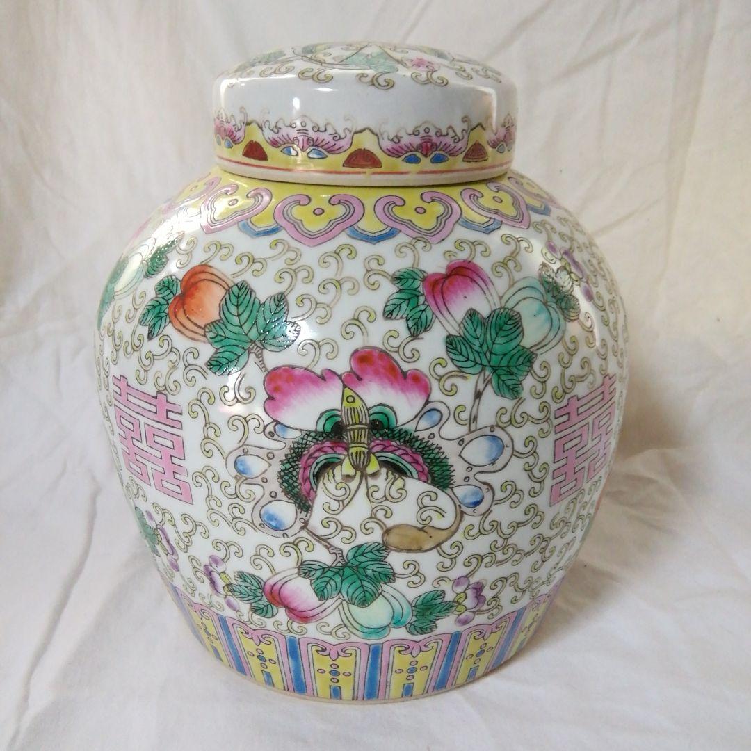 中国の粉彩色絵壺 色絵粉彩壷 ｜骨董品買取 緑和堂