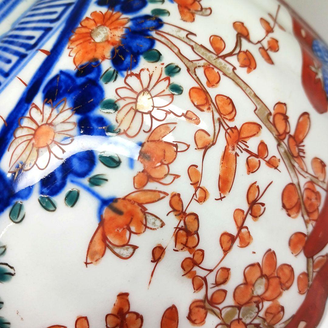 専用 Y547-4 古伊万里 染錦 花絵 大鉢 深鉢 直径25㎝ HHH - メルカリ