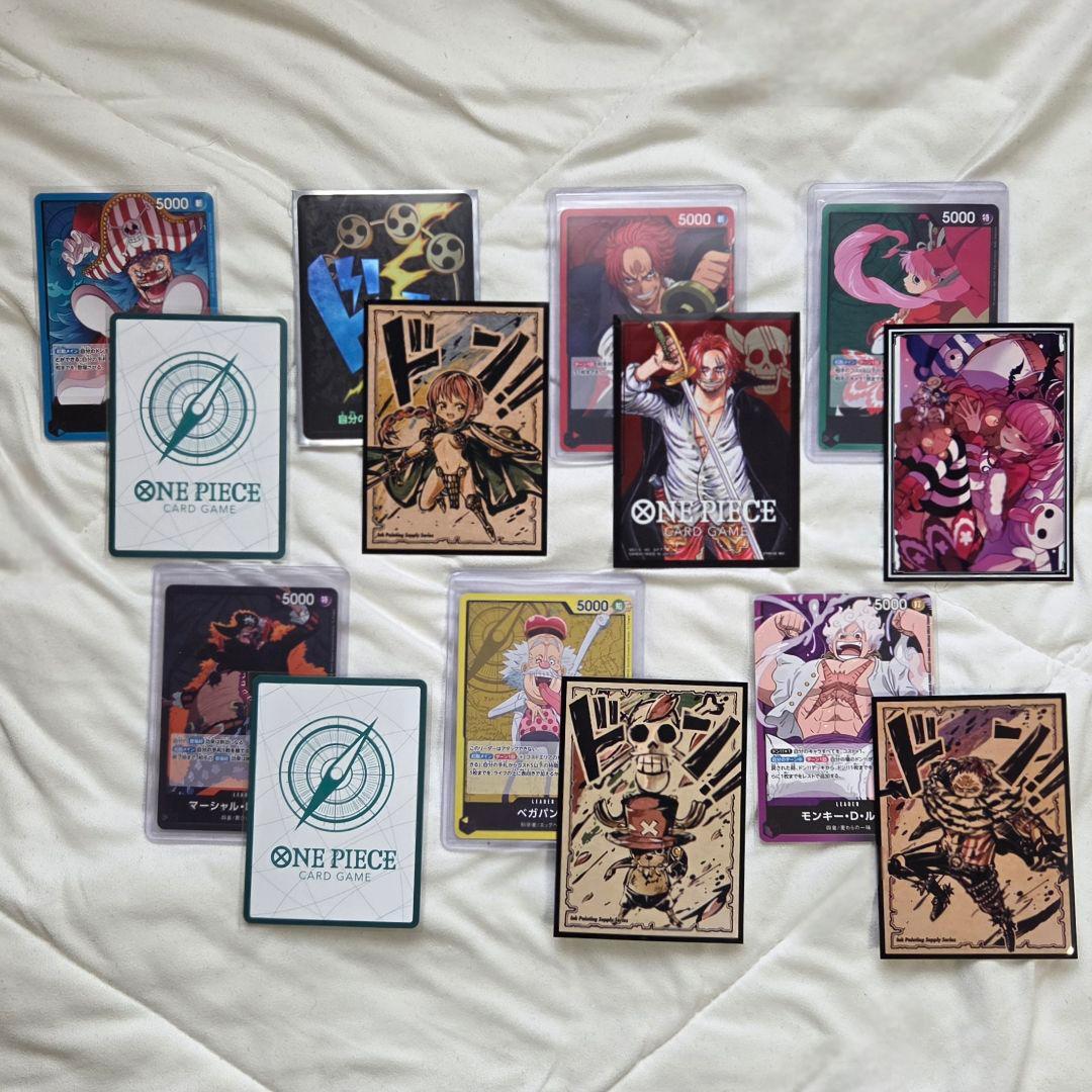 ONE PIECEカード 構築済みデッキ7個 スリーブ プレイマット 引退品