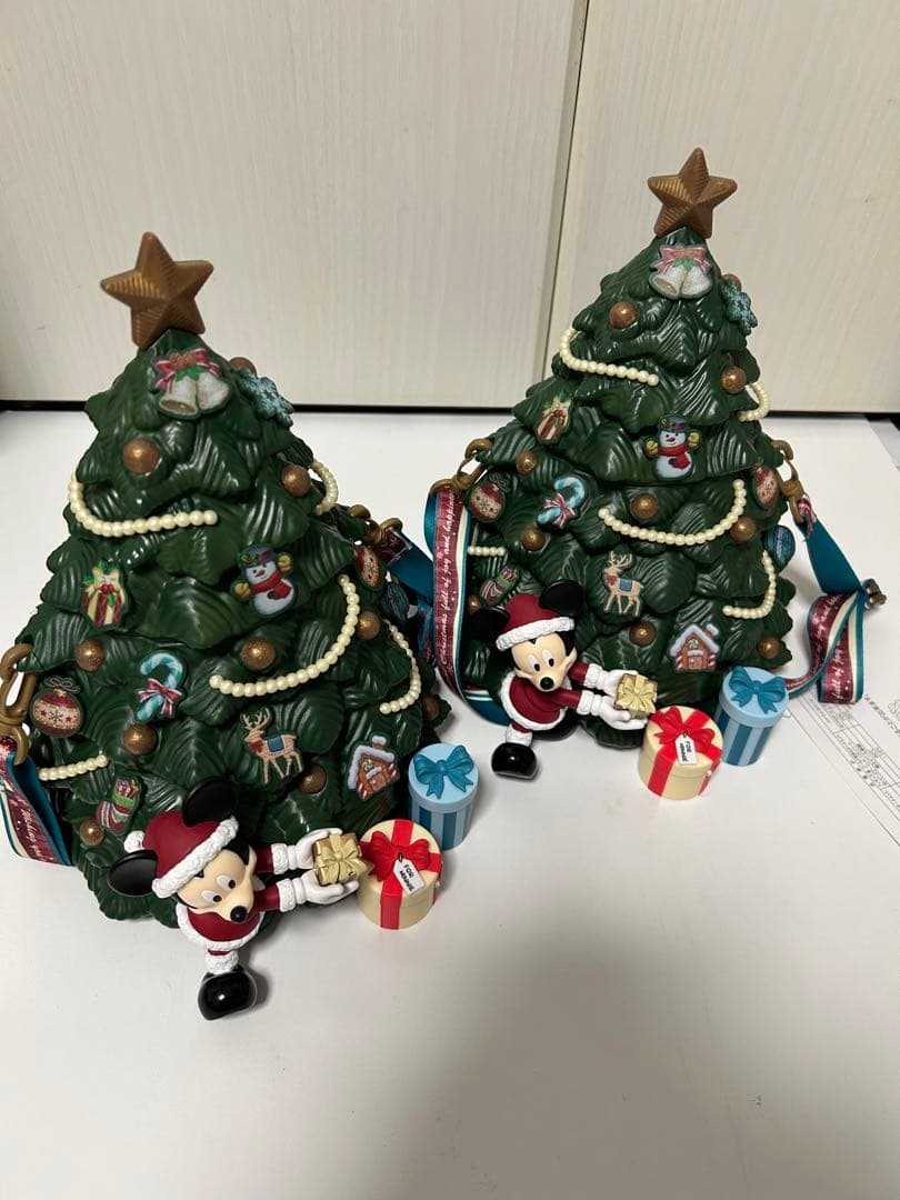 ディズニークリスマス　ポップコーンバケツ　ツリーポップコーンバケツ　2個セット かわいいツリーデザイン！東京ディズニーランド