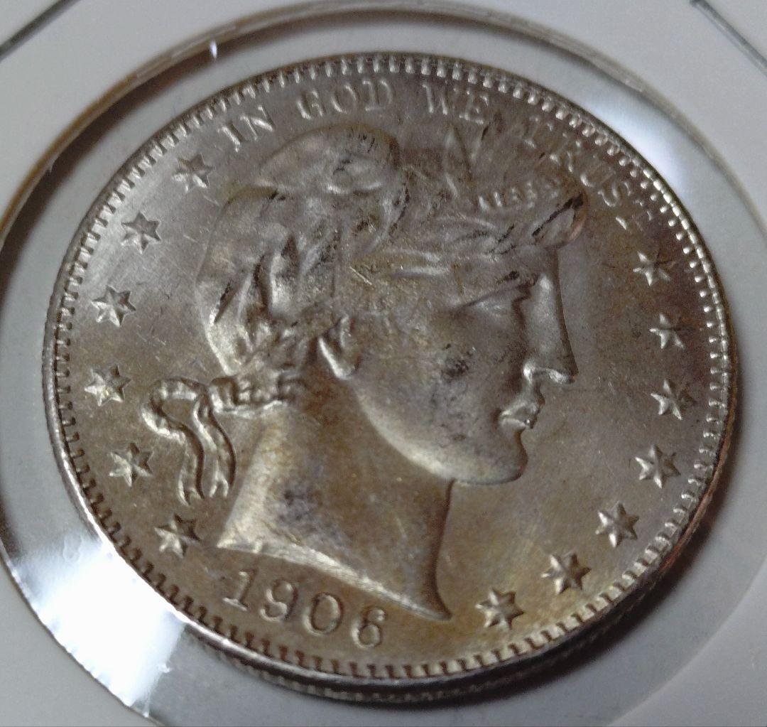 1906年 ハーフダラー シルバーコイン 453① - メルカリ