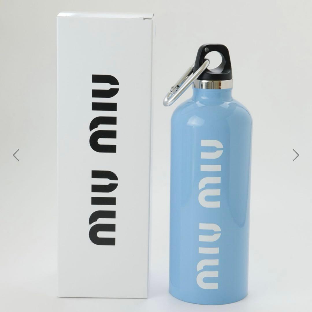 miumiu ステンレス ウォーターボトル タンブラー 500ml 人気上昇中【MIU MIU】ステンレス ロゴウォーターボトル 500ml