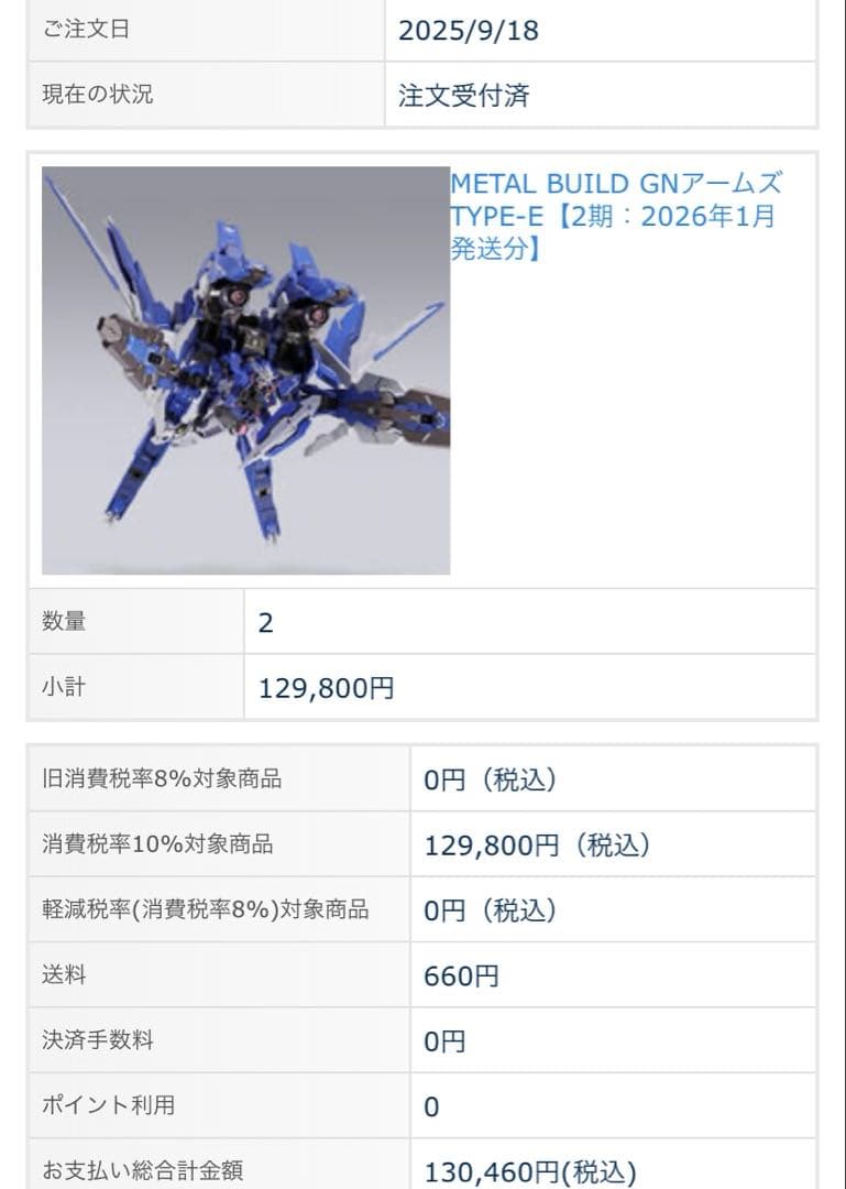 正規品 未開封 METAL BUILD GNアームズ TYPE-E 2点セット - メルカリ