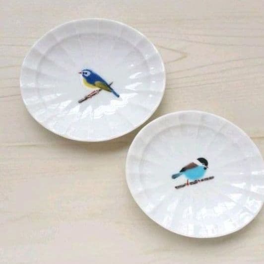 新品2枚セット　九谷焼ちゅんちゅん豆皿　こがら　るりびたき ちゅんちゅんまめさら – SEIKOU ONLINE