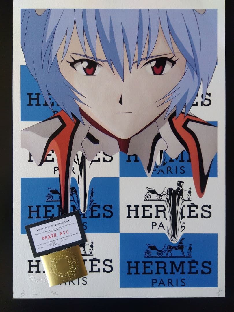 額付き】アートポスター エヴァンゲリオン 綾波レイ - メルカリ