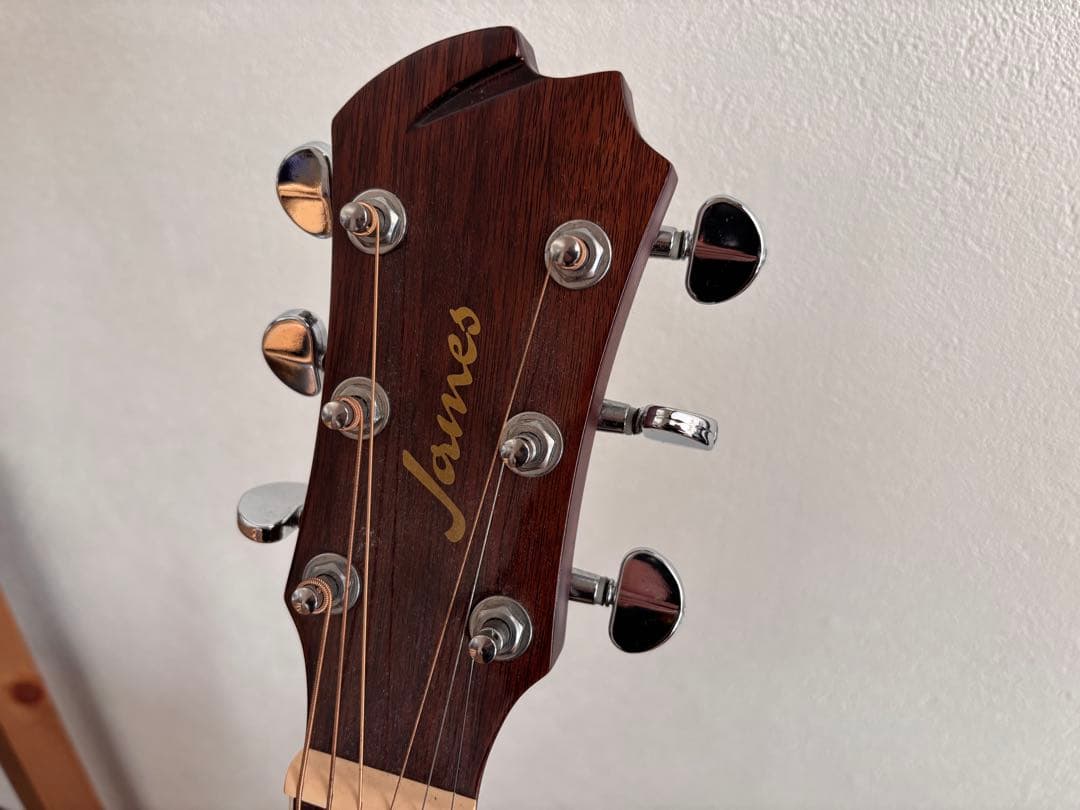 James J-300A アコースティックギター 新品弦2セット、ソフトケース付