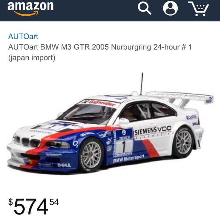 希少超激レア品】BMW M3 GTR 2005 1/10ラジコンカー