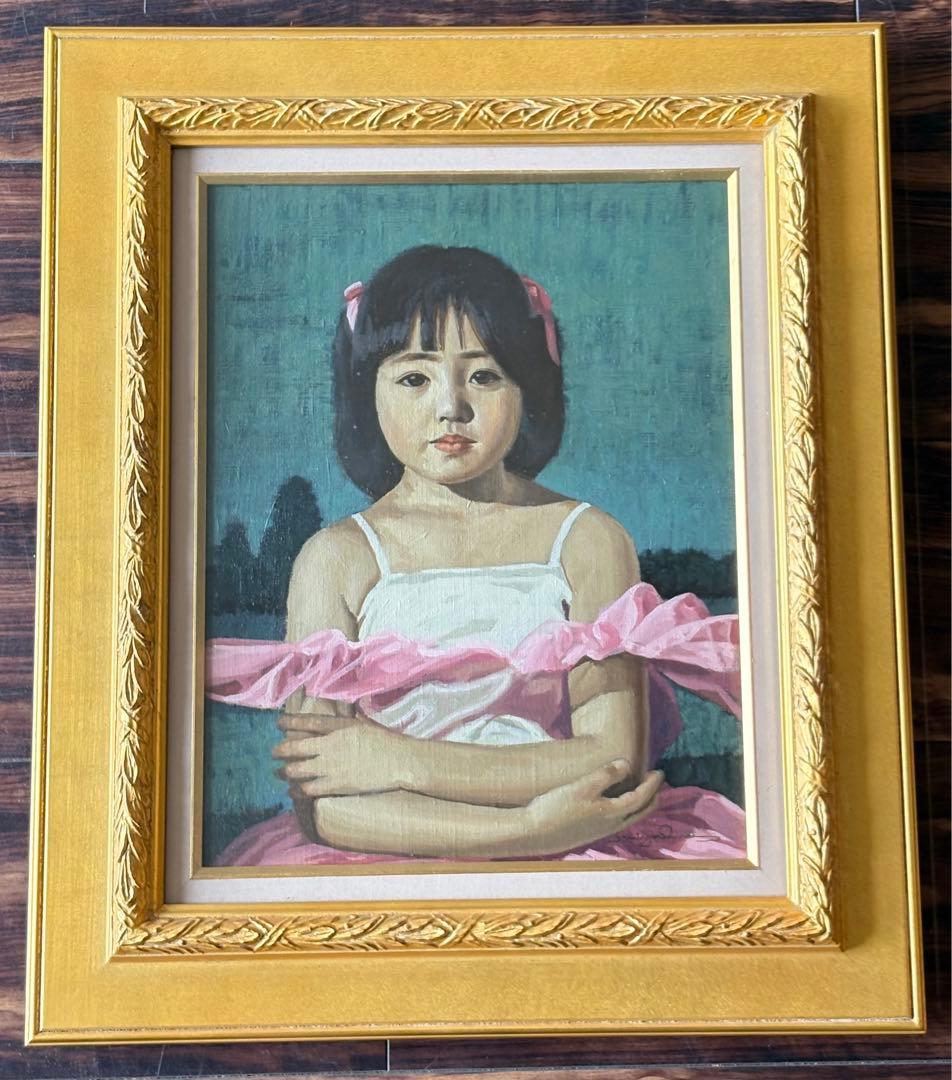宮平勉 小さな踊り子 絵画 油彩画 油絵 額装 人物画 油彩 アートC m75954592432_1.jpg?1753065541