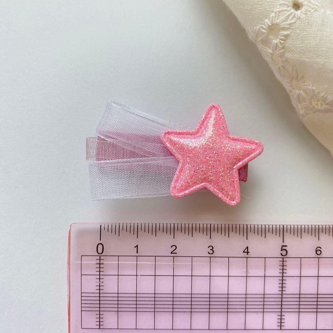 ベビーヘアクリップM 流れ星⭐️彡【オーダーメイド】