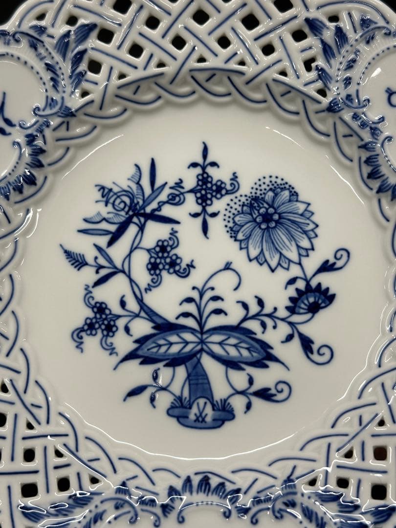 レア】meissen マイセン ブルーオニオン コンポート コンポティエ
