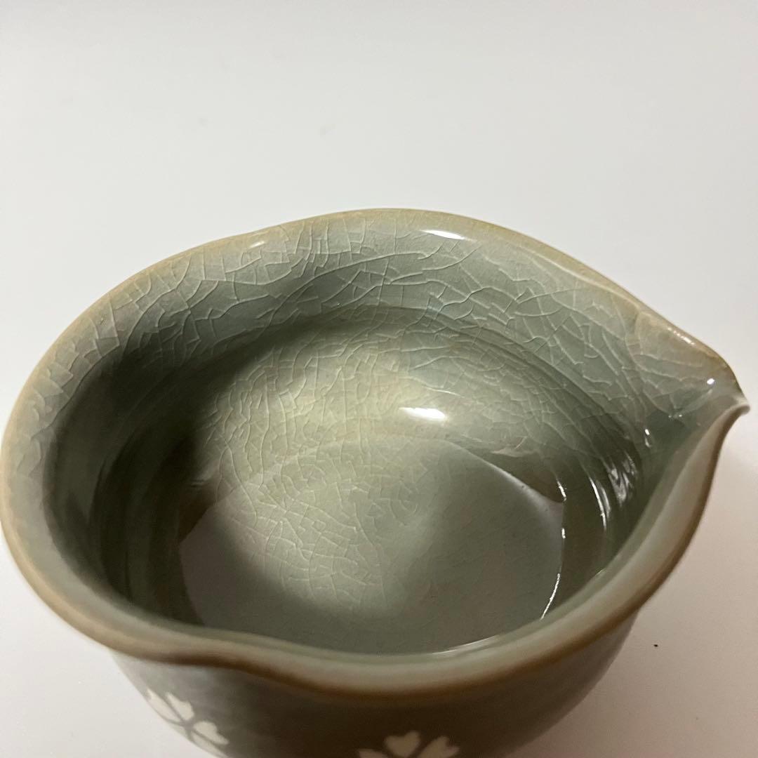 高田焼 青木修 青磁 桜模様 煎茶 茶器セット 共箱 木箱 銘 - メルカリ