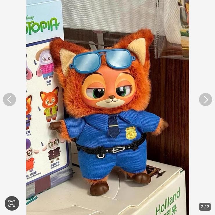 新品MINISO ズートピア ぬいぐるみZootopia 警官ニック ディズニー