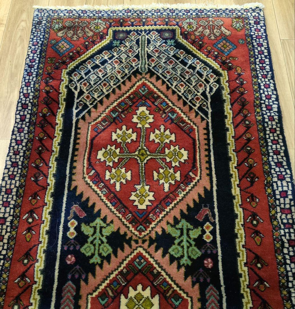 ペルシャ絨毯 シ－ラーズ産 190x75 クリーニング済 shiraz - メルカリ