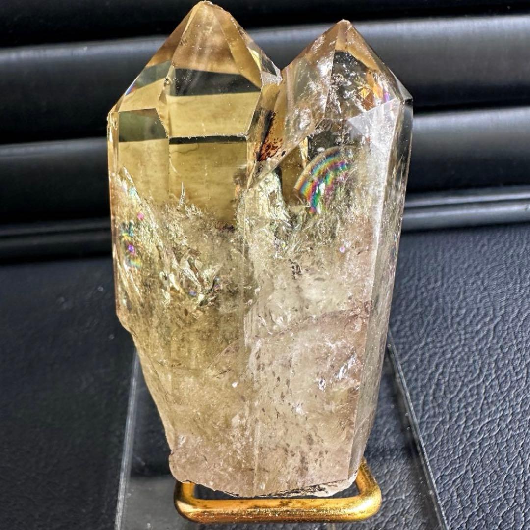 開運·魔除 】高透明度❗️レインボー☆スモーキーシトリン水晶