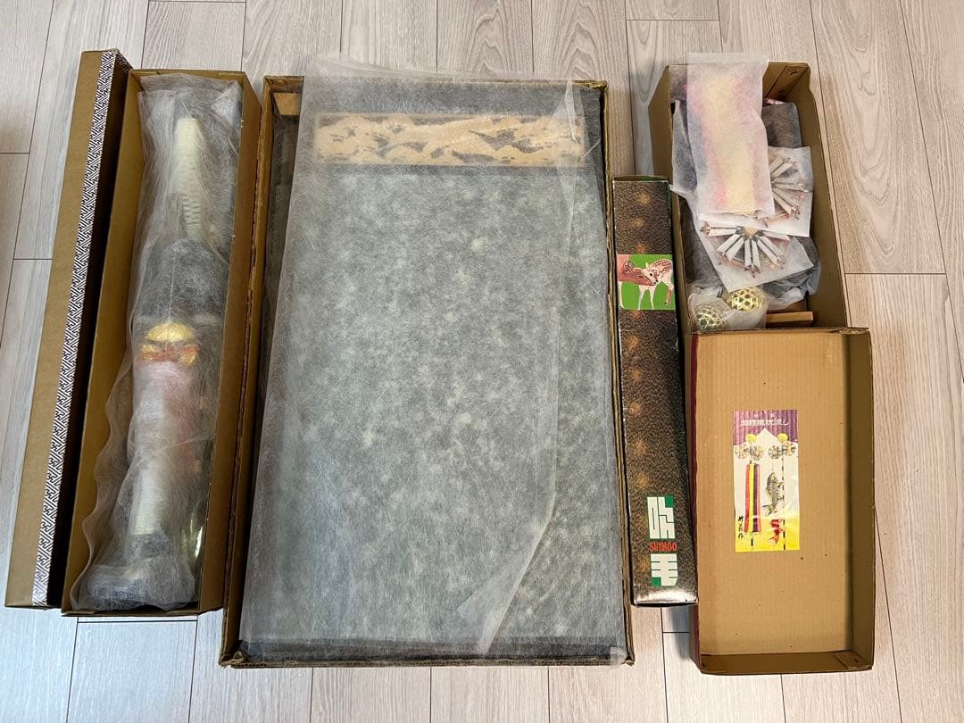 美品】【昭和レトロ】 ☆光玉作☆ 端午の節句☆ 鎧兜平飾りセット売り