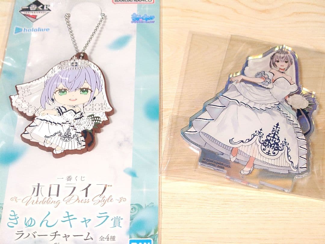 一番くじ ホロライブ 白銀ノエル 2点セット（アクスタ ＆ ラバー