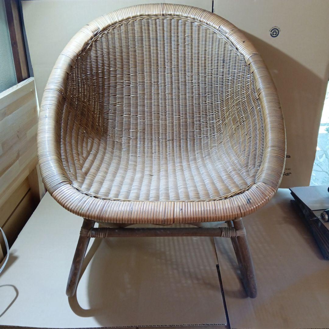 1人掛けソファ Old Rattan Chair 楽天市場】VeroMan ラタン編みチェア 一人掛け ソファ 背もたれ付き
