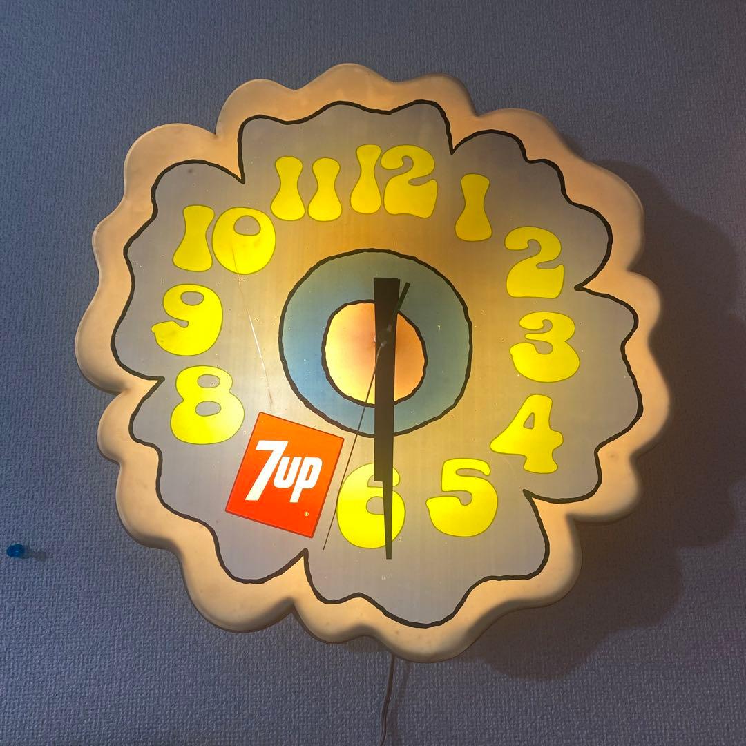 1970's ヴィンテージ Peter Max 7up ピーターマックス　大 Vintage Peter Max x 7UP Sign (AC746) - 2000toys Antique Mall
