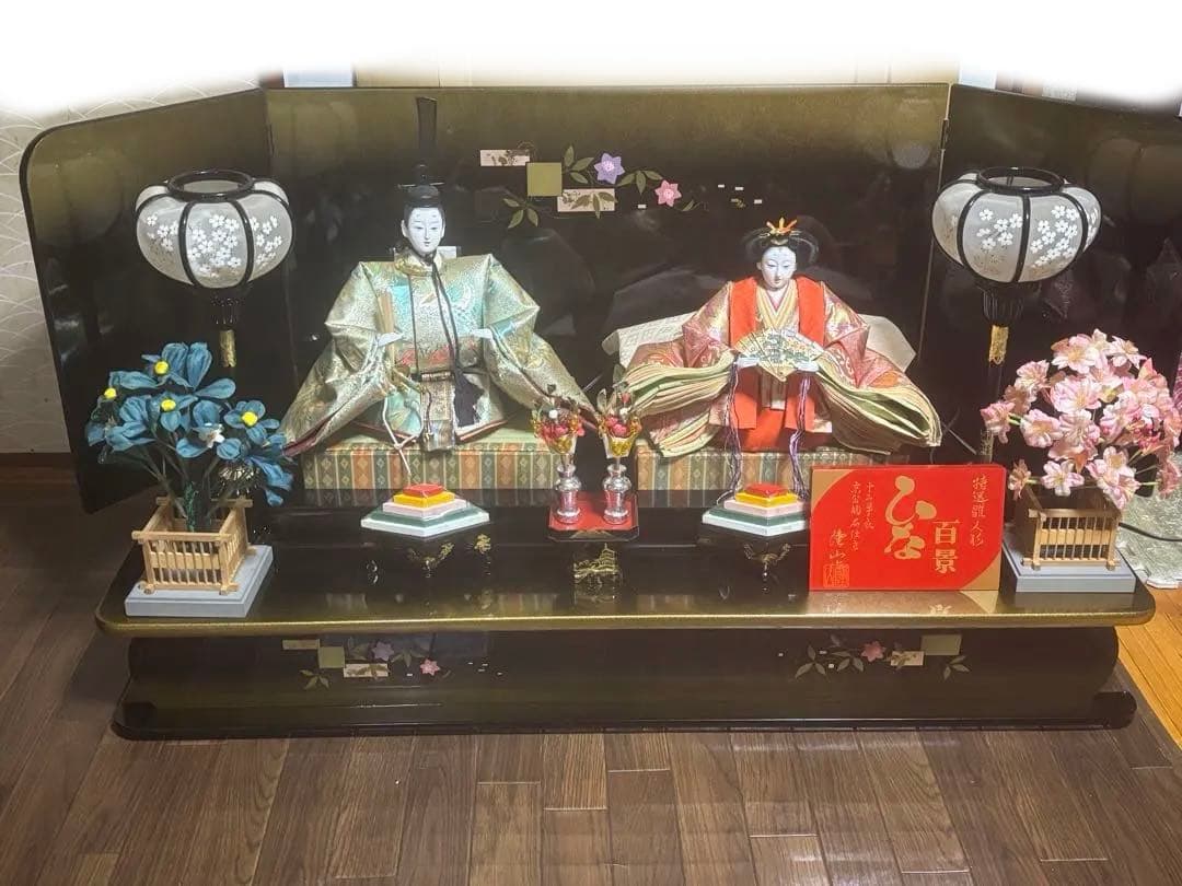 ルナ様専用※】【良縁】高級ひな人形セット 親王飾り 名作 百景 十二単