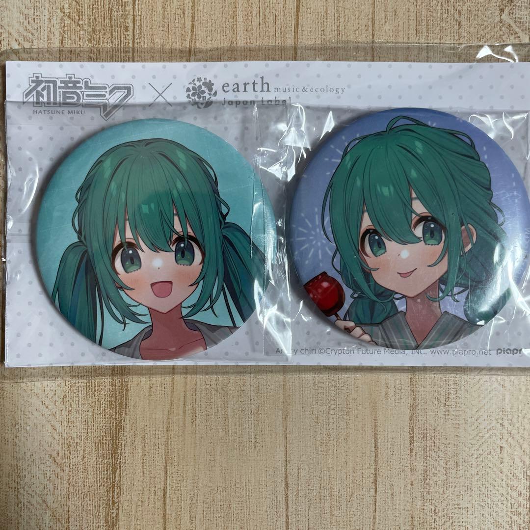 初音ミク×earth コラボ piapro 缶バッジ アクスタ 5点セット - メルカリ