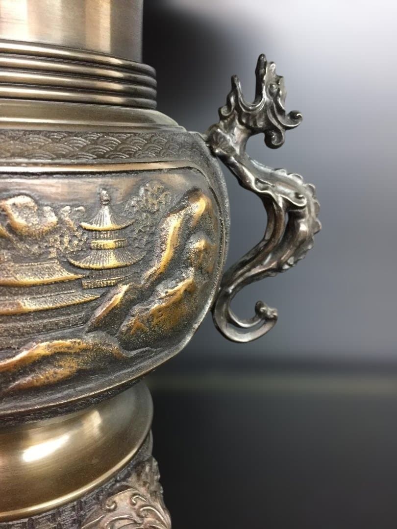 高岡銅器 薄端(米田章 陵山作) 日本製
