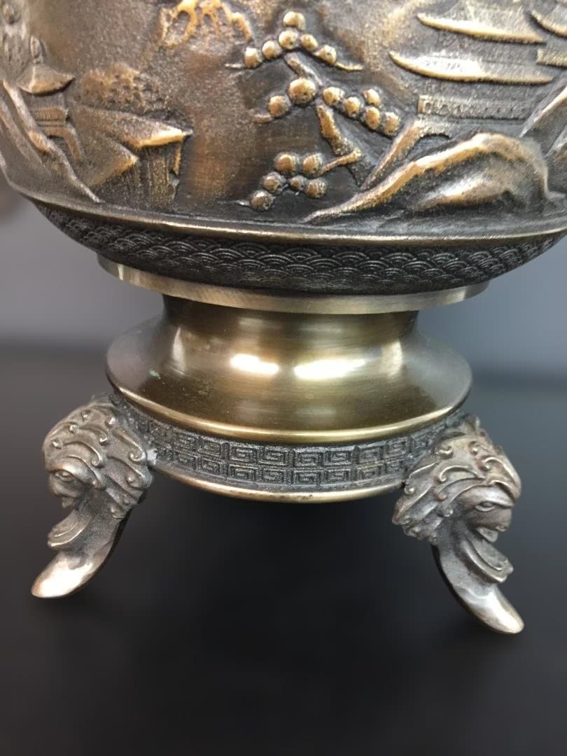 高岡銅器 薄端(米田章 陵山作) 日本製